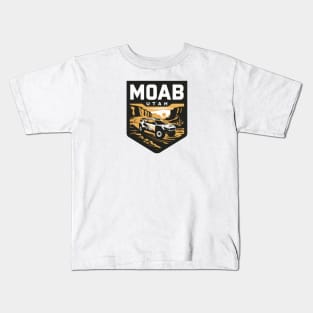 Moab Utah Off Road Rally Car Kids T-Shirt